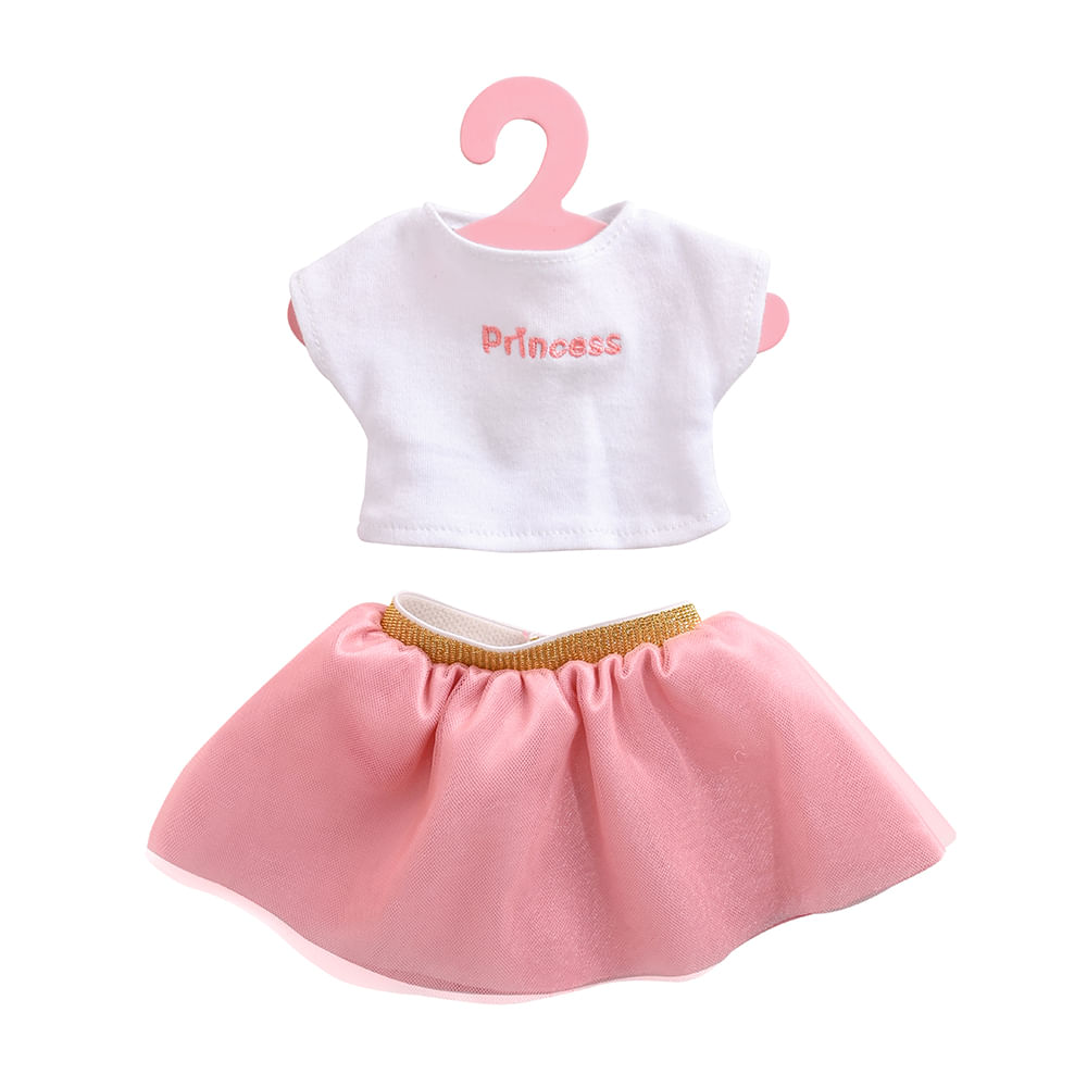 Roupa de Boneca - School Princesa com Cabide